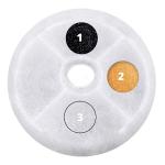 Catit Triple Action Water Fountain Filters, 2 Pack