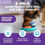Outward Hound Lickin’ Layers 3-in-1 Dog Feeder