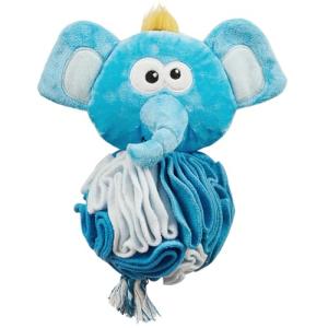 Outward Hound Plush Snuffle Ball Dog Puzzle - Blue