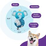 Outward Hound Plush Snuffle Ball Dog Puzzle - Blue