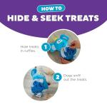 Outward Hound Plush Snuffle Ball Dog Puzzle - Blue