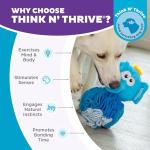 Outward Hound Plush Snuffle Ball Dog Puzzle - Blue