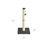Amazon Basics Classic Cat Scratcher Post - Grey