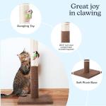 PETMAKER Tall Cat Scratching Post with Toy