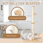32" Tall Indoor Cat Scratching Post with Toys