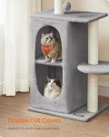 Feandrea Cat Tree Tower with Caves and Scratching Posts