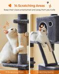 Large Multi-Level Cat Tree with Scratching Posts