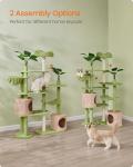 68-Inch Multi-Level Cat Tree with Scratching Posts