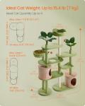 68-Inch Multi-Level Cat Tree with Scratching Posts