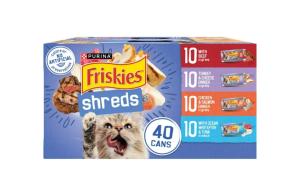 Variety Pack of Wet Cat Food Shreds in Gravy