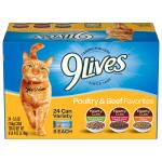 9Lives Poultry & Beef Wet Cat Food Variety Pack