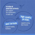 Variety Pack of Wet Cat Food Shreds in Gravy