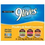 9Lives Poultry & Beef Wet Cat Food Variety Pack