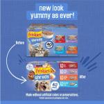 Variety Pack of Wet Cat Food Shreds in Gravy