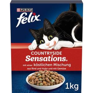 FELIX Countryside Sensations Dry Cat Food, Beef & Chicken