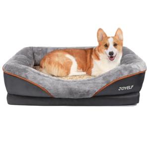 Medium Memory Foam Dog Bed with Washable Cover