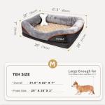 Medium Memory Foam Dog Bed with Washable Cover