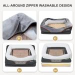 Medium Memory Foam Dog Bed with Washable Cover