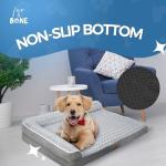 Velvet Large Dog Bed with Egg Crate Foam