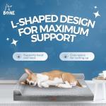 Velvet Large Dog Bed with Egg Crate Foam