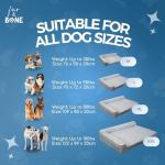 Velvet Large Dog Bed with Egg Crate Foam