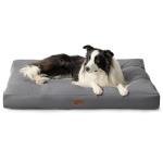 Large Washable Dog Bed Mattress with Cushion, Grey