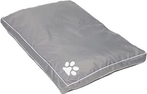 AmigoZone Large Waterproof Dog Bed Cushion, Grey
