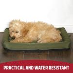 Water-Resistant Dog Crate Mattress - Small, Green