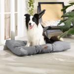 Large Washable Dog Bed Mattress with Cushion, Grey