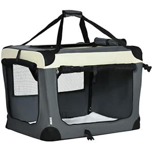 PawHut 70cm Soft Foldable Pet Carrier - Grey
