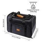 Portable Pet Carrier Bag with Removable Mat and Bowl