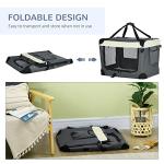 PawHut 70cm Soft Foldable Pet Carrier - Grey