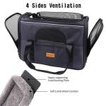 Portable Pet Carrier Bag with Removable Mat and Bowl