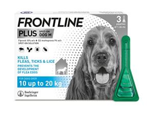 FRONTLINE Plus Flea and Tick Treatment for Medium Dogs