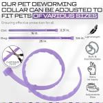 Natural Adjustable Dog Repellent Collar - Purple