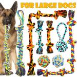 9-Pack Durable Rope Toys for Aggressive Chewers