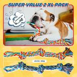 XL Heavy-Duty Dog Rope Toys for Aggressive Chewers