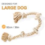 Fida Indestructible Dog Tug Rope Toy, 92cm