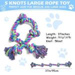 Aitmexcn Indestructible Rope Toy for Dogs
