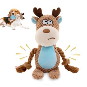 QILUCKY Squeaky Plush Dog Toys for Small Dogs