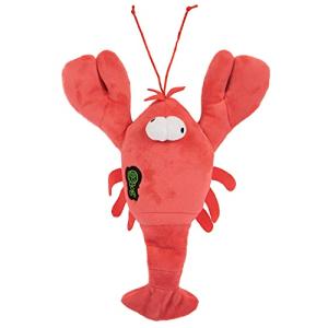 goDog Action Plush Lobster Squeaky Dog Toy