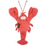 goDog Action Plush Lobster Squeaky Dog Toy