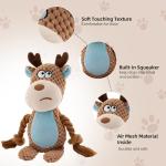QILUCKY Squeaky Plush Dog Toys for Small Dogs