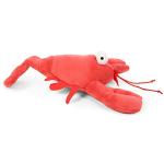 goDog Action Plush Lobster Squeaky Dog Toy