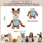 QILUCKY Squeaky Plush Dog Toys for Small Dogs