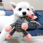 Squeaky Plush Dog Toy - Grey Donkey