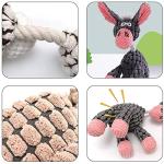 Squeaky Plush Dog Toy - Grey Donkey