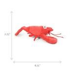 goDog Action Plush Lobster Squeaky Dog Toy