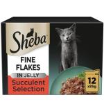 Sheba Succulent Flakes Cat Wet Food - 4 Pack