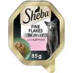 Sheba Salmon Flakes Cat Food Tray 85g